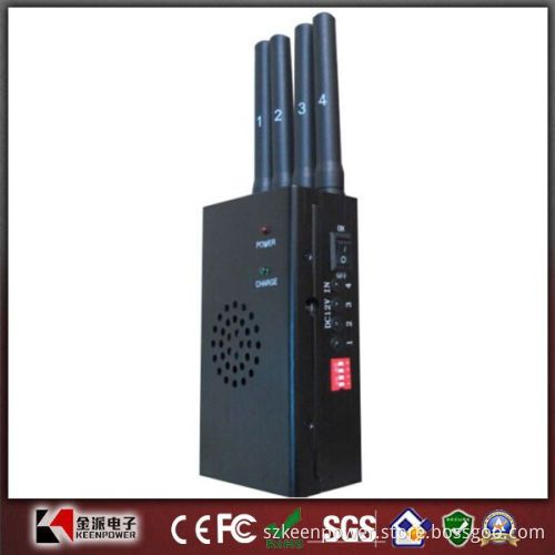 1.2W Portable Cell Phone + GPS Jammer